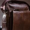 Сумка Vintage Кожаная Коричневая (14846) изображение 8