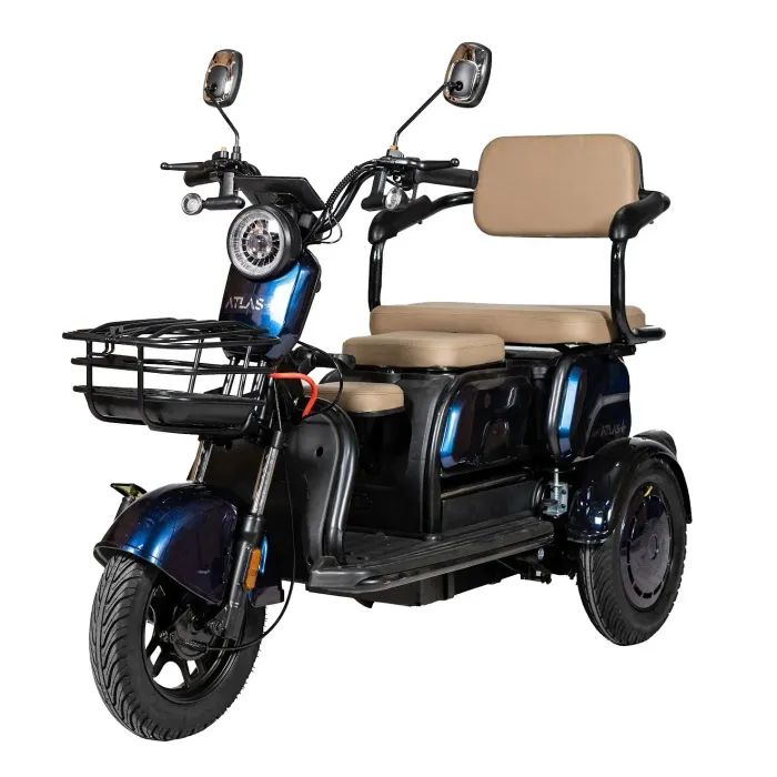 Электроскутер Atlas Elegant Trike 800W Black (4016)