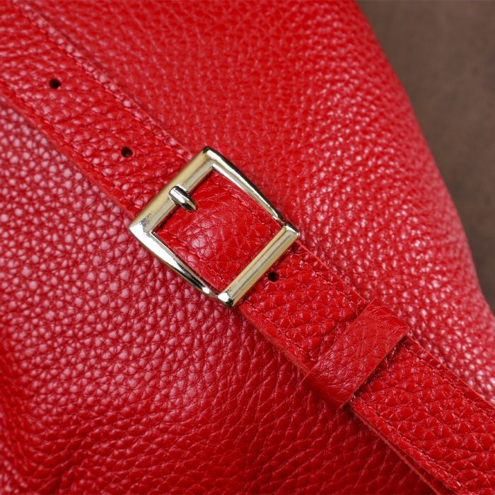 Сумка Shvigel Кожаная на пояс Красная (16372) изображение 10