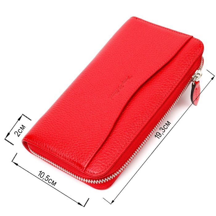 Портмоне Tony Bellucci З натуральної шкіри Червоне (21972) зображення 3