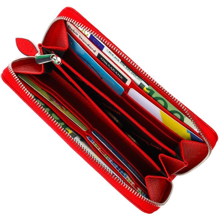 Портмоне Tony Bellucci З натуральної шкіри Червоне (21972) зображення 7