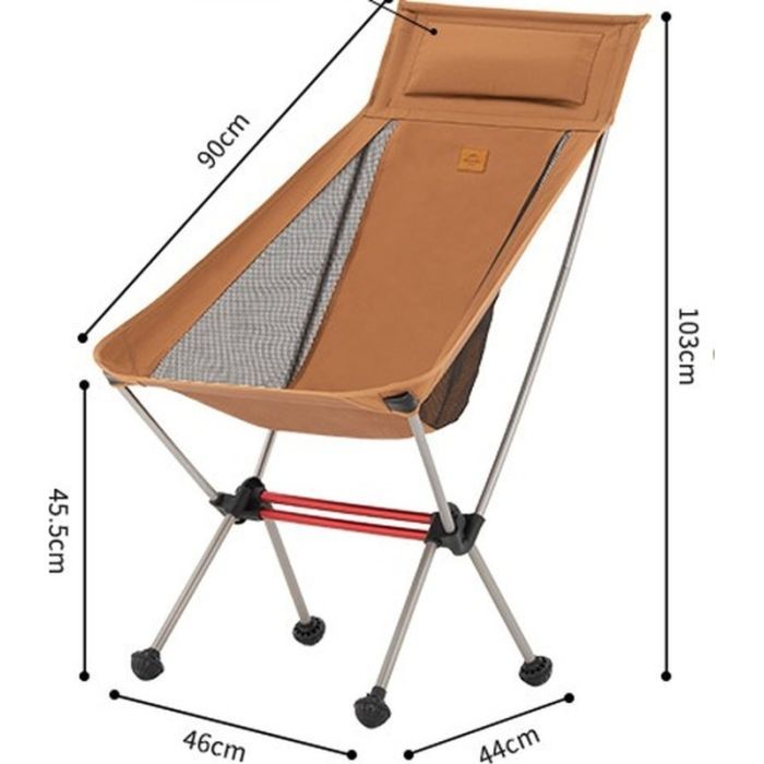 Крісло складане Naturehike ультралегке Stellaluna L02 CNK2350JJ018 Помаранчеве (6976507669429) зображення 2