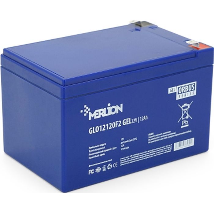 Батарея к ИБП Merlion GLO 12V 12Ah GEL (GLO12120F2 GEL)