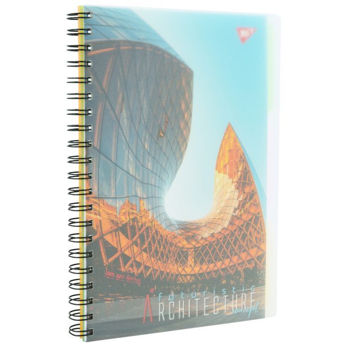 Блокнот Yes А4 Futuristic architecture 144 листа пластиковая обложка (681945) изображение 3
