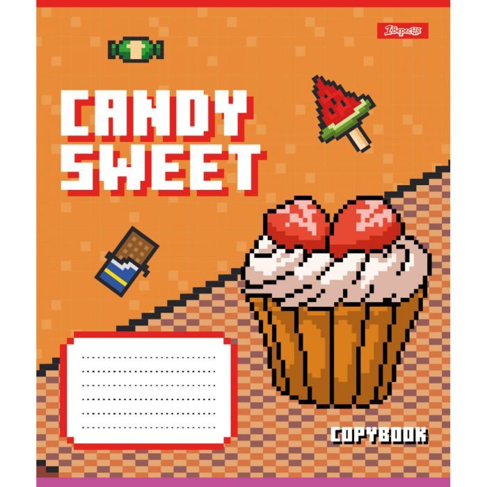 Тетрадь 1 вересня Candy sweet А5 12 листов линия (767217) изображение 3