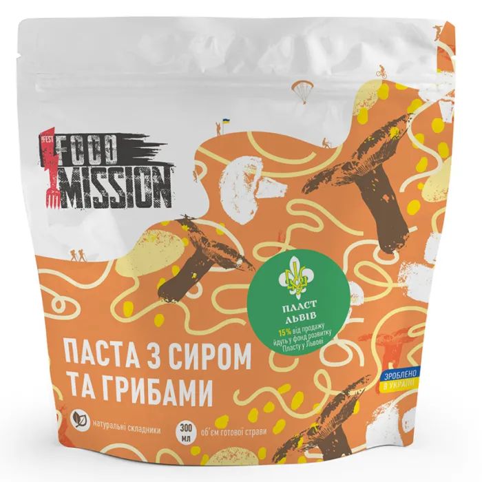 Їжа швидкого приготування Food Mission Паста з сиром і грибами 110 г (fm.30719)