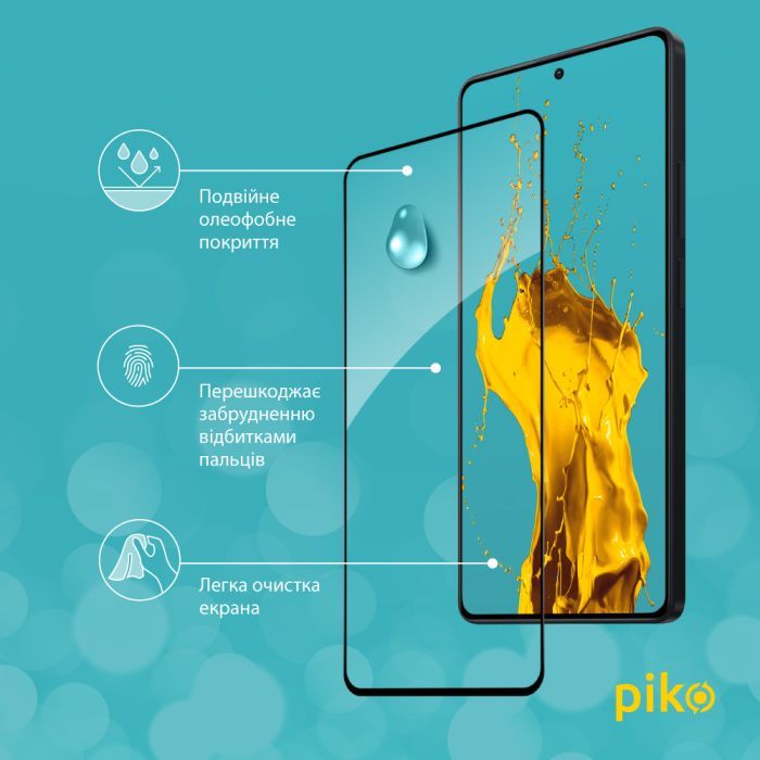 Скло захисне Piko Full Glue Xiaomi Redmi Note 13 Pro 4G Black (1283126583964) зображення 4