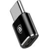 Переходник Micro USB F To USB-C M Adapter Black Baseus (CAMOTG-01)