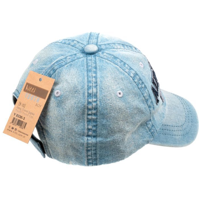 Кепка детская Kitti джинсовая (Y8330-3-54B-lightblue) изображение 3