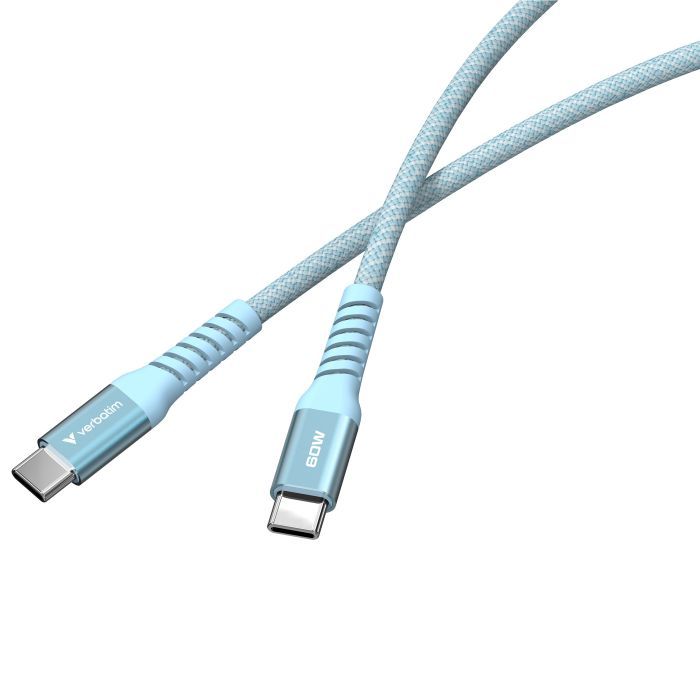 Дата кабель USB-C to USB-C 1.2m Magnetic 60W blue Verbatim (31852) зображення 3