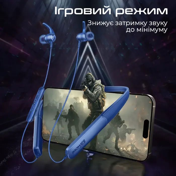 Наушники Promate Leap-200H Blue (leap-200h.blue) изображение 7
