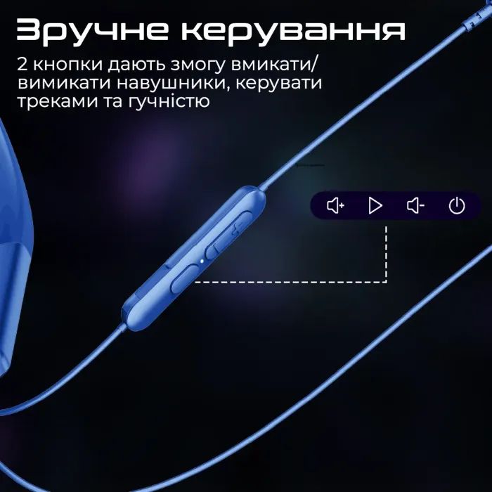 Наушники Promate Leap-200H Blue (leap-200h.blue) изображение 8