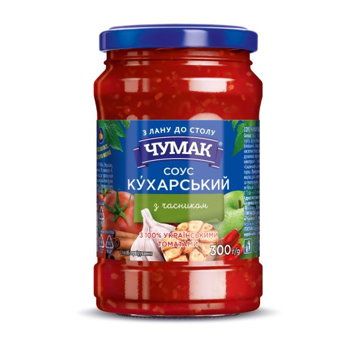 Соус Чумак Поварской с чесноком 300 г с/б (4823096008950)
