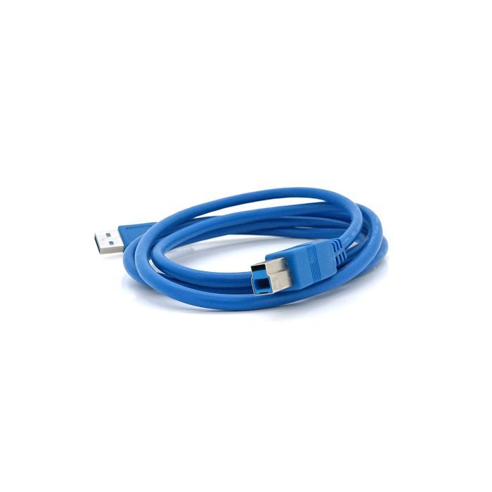 Кабель для принтера USB 3.0 AM/BM 1.5m blue Voltronic (YT-3.0AM\BM-1.5BL) изображение 2