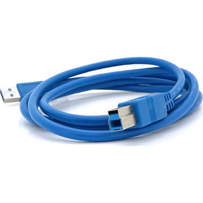 Кабель для принтера USB 3.0 AM/BM 1.8m blue Voltronic (YT-3.0AM\BM-1.8BL) изображение 2