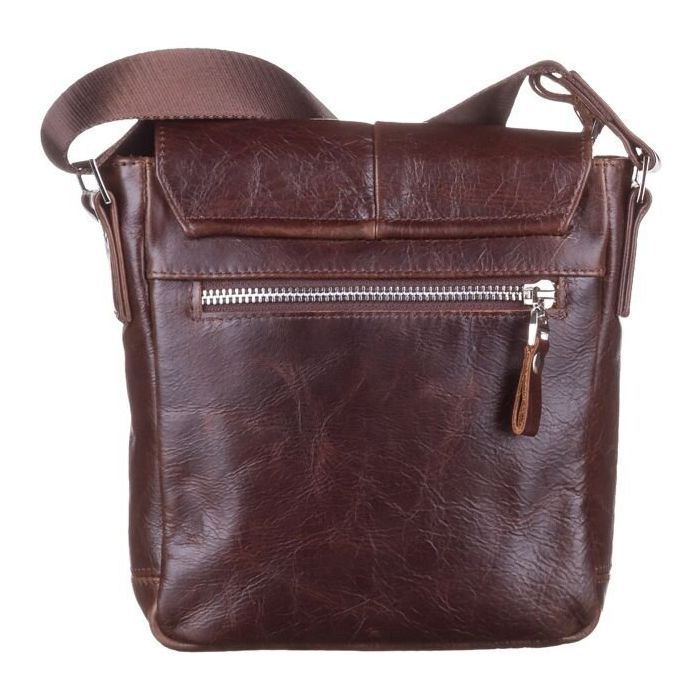 Сумка Shvigel Из натуральной кожи Коричневая (11042) изображение 3