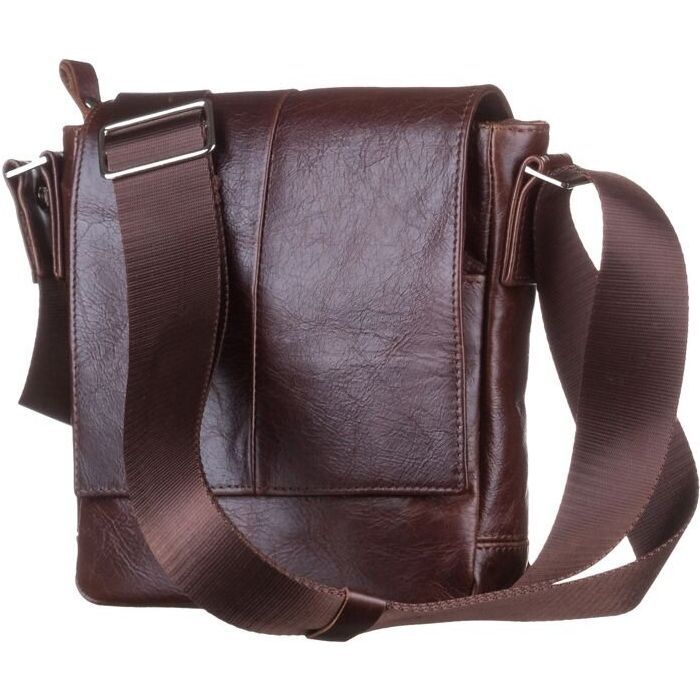 Сумка Shvigel Из натуральной кожи Коричневая (11042) изображение 4