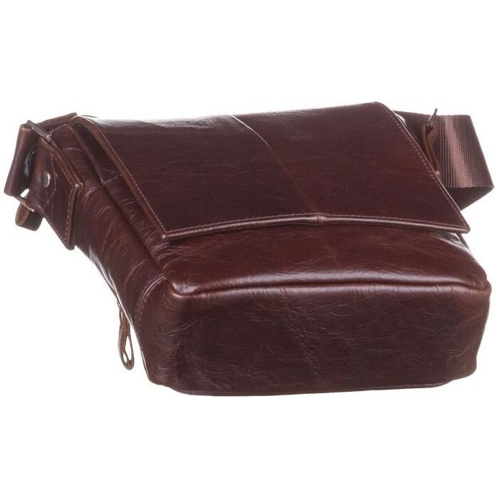 Сумка Shvigel Из натуральной кожи Коричневая (11042) изображение 5