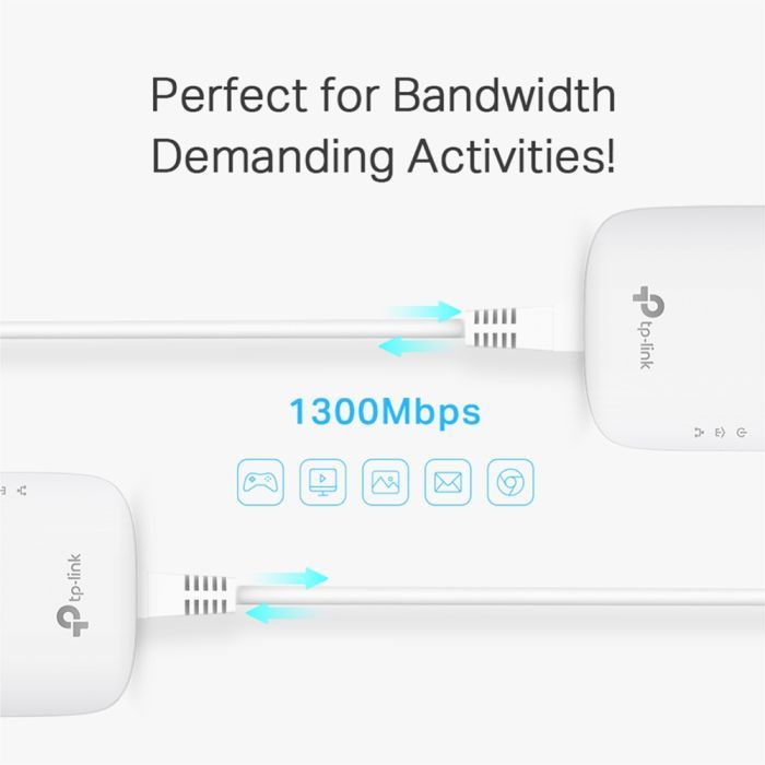 Адаптер Powerline TP-Link TL-PA8010PKIT зображення 3