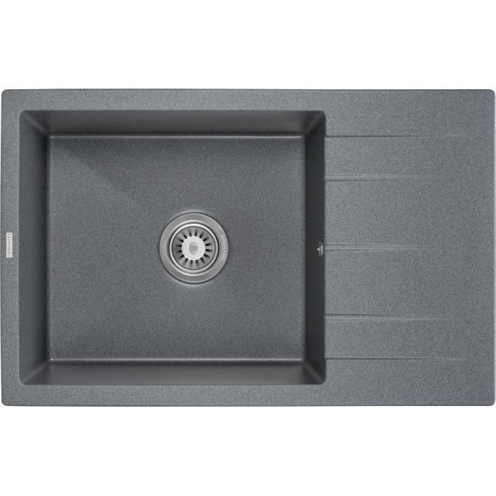 Мийка кухонна GRANADO NAVIA black shine з сифоном (775*495mm.) (gr3801)