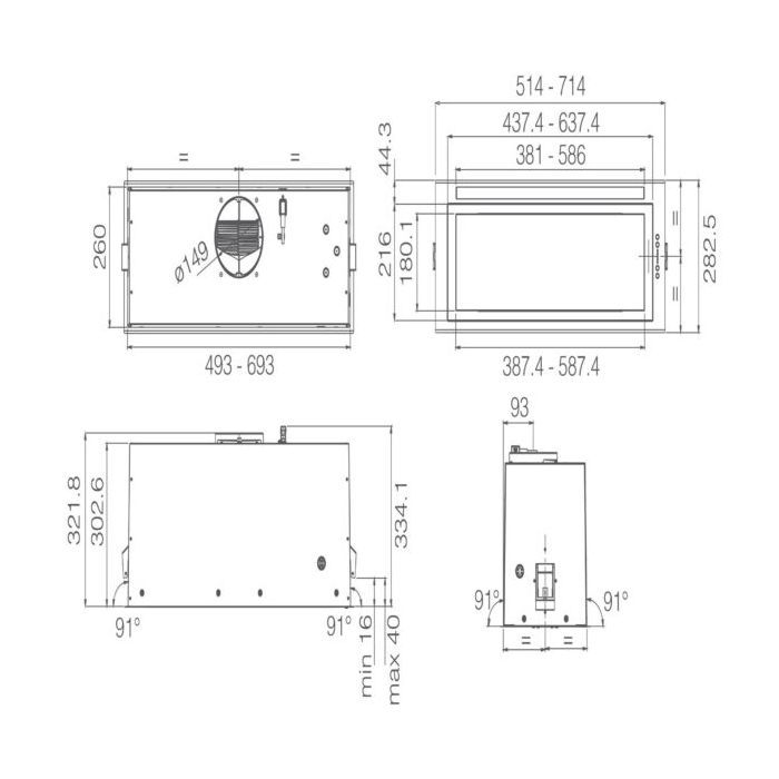 Вытяжка кухонная Elica LANE SENSOR BLMAT/A/72 изображение 4