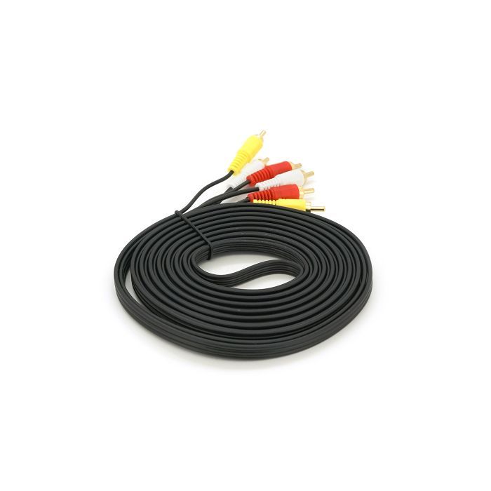 Кабель мультимедійний 3xRCA M to 3xRCA M 1.5m black Voltronic (YT-3хRCA(M)/3хRCA(M)-1.5G) зображення 2