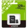 Карта пам'яті Kingston 128GB (з SD адаптером) Class 10 UHS-I U1 V10 A1 (SDCS3/128GB) зображення 3