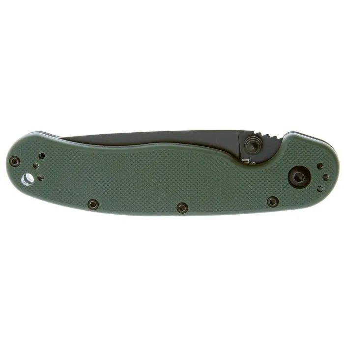 Нож Ontario Knife RAT II AUS-8 Black, Black Blade (ON8861) изображение 3