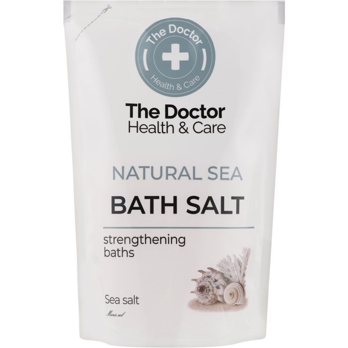 Соль для ванн The Doctor Натуральна морська Дой-пак 500 г (4823015921735)
