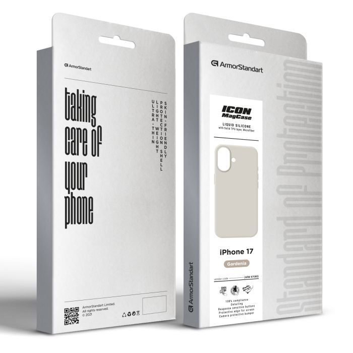 Чехол для мобильного телефона Armorstandart ICON2 MagCase Apple iPhone 17 White (ARM86673) изображение 2