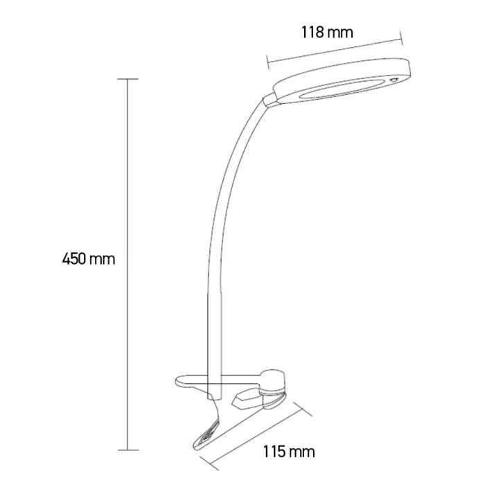 Настольная лампа Eurolamp 6W 5000K (LED-TLP-6W(black)) изображение 3