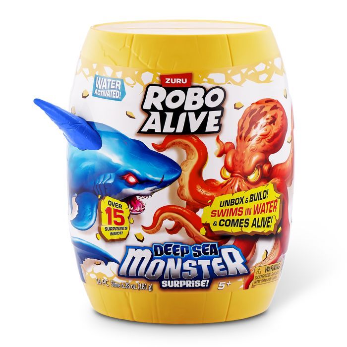 Интерактивная игрушка Pets & Robo Alive сюрприз Глубоководный сюрприз. Большая белая акула (71155A)
