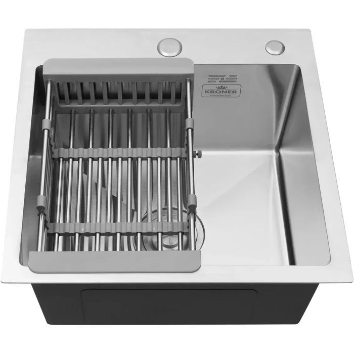 Мийка кухонна Kroner Gebьrstet-4545HM (CV033855) зображення 8
