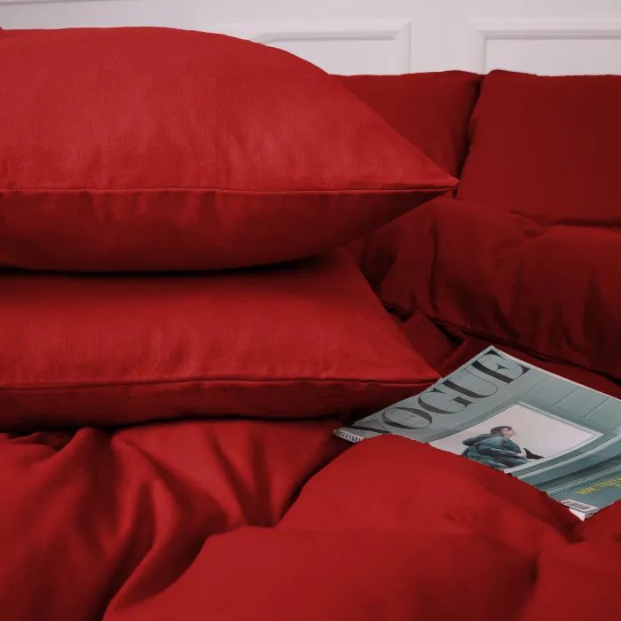 Постельное белье MirSon 009 Red Фланель 143х210 Полуторный (2200009651618) изображение 4