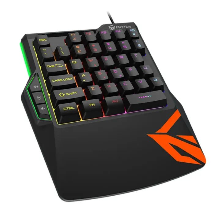 Клавіатура Meetion KB015 USB Black/Orange (MT-KB015-A) зображення 2