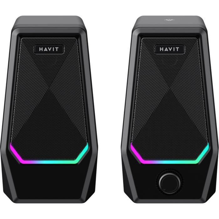 Акустическая система Havit SK768 USB RGB Black (6939119042585) изображение 4