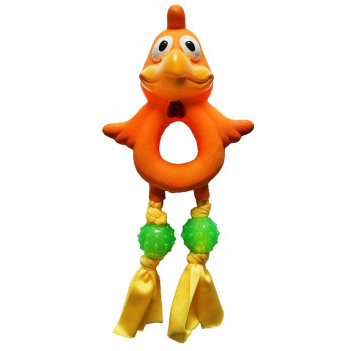 Игрушка для собак MISOKO&CO Цыпленок разноцветный 22 см (BEITR00080)