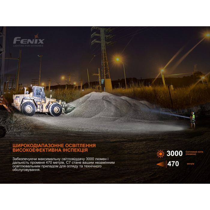 Фонарь Fenix C7 зелений (C7green) изображение 6