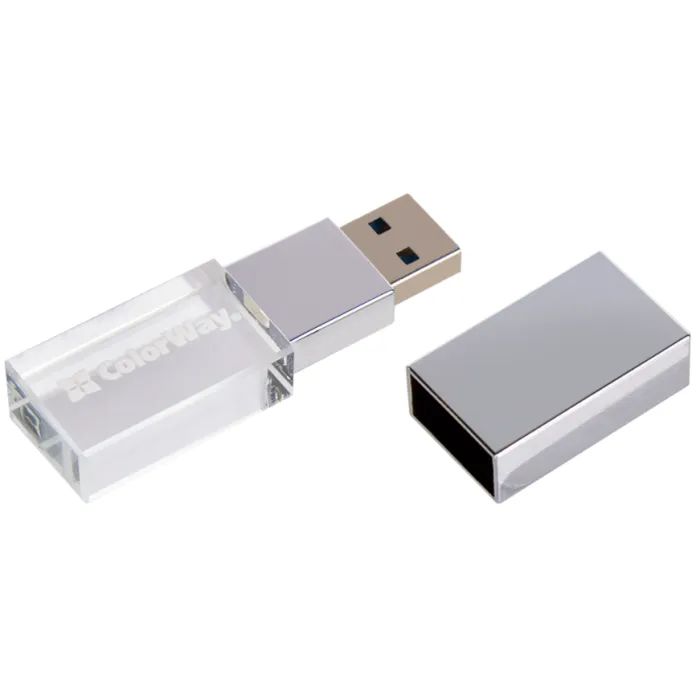 USB флеш накопитель ColorWay 32GB 3.0 Transparent (CW-USBCL32) изображение 6