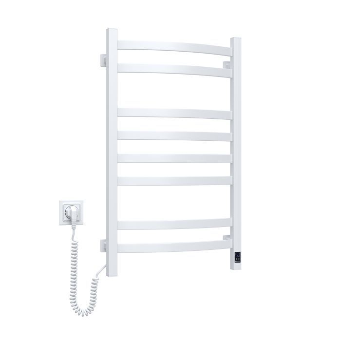 Полотенцесушитель Navin Avalon, 800х480 , таймер-регулятор, сталь, білий, ліве підключення (12-103153-4880) изображение 5
