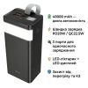 Батарея універсальна HOCO 40000mAh Powermaster PD/20W, QC/22.5W, Lamp, Black (J86 / 714737) зображення 4