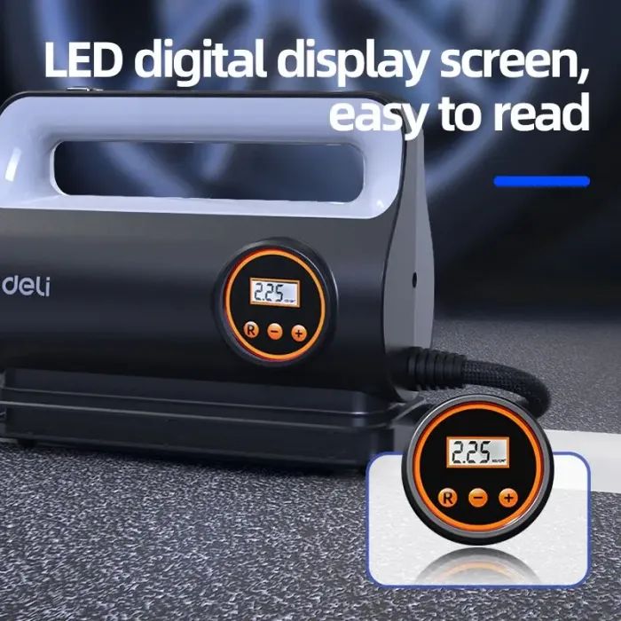 Автомобильный компрессор Deli 22 Л/мин, 150 psi (EDL880280S) изображение 2