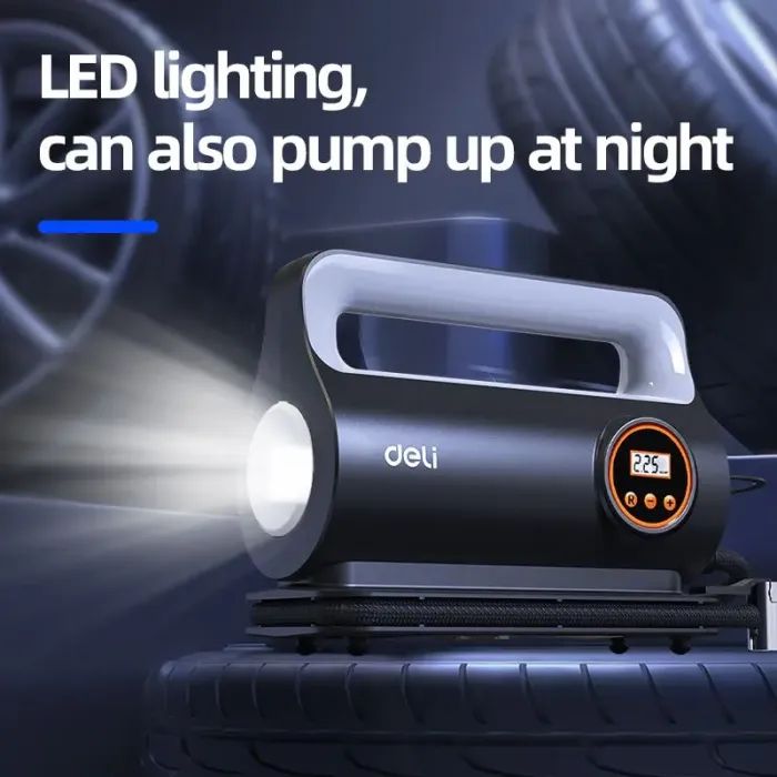 Автомобильный компрессор Deli 22 Л/мин, 150 psi (EDL880280S) изображение 3