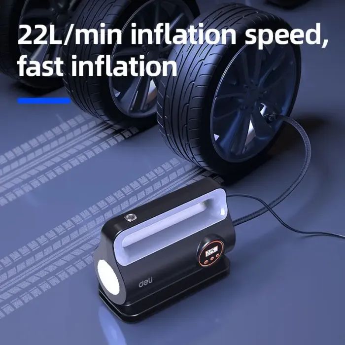 Автомобильный компрессор Deli 22 Л/мин, 150 psi (EDL880280S) изображение 4