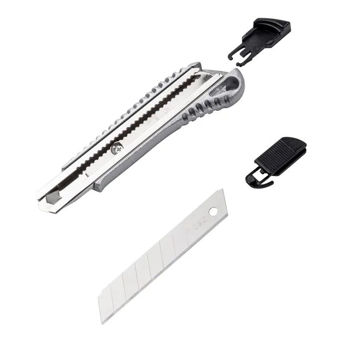 Нож монтажный Deli с выдвижным сегментным лезвием 18 мм (DL4255) изображение 2