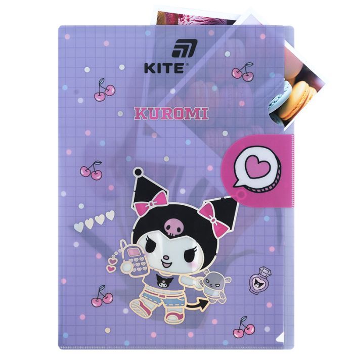 Папка - куточок Kite із клапаном A4 Kuromi (HK25-248-1) зображення 5