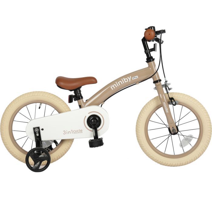 Детский велосипед QPlay Miniby 3 в 1 /14" Nude Pink Велосипед - біговел (CB01MiniByNewPink) изображение 2