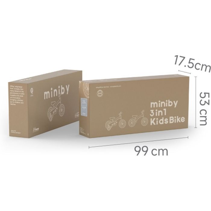Детский велосипед QPlay Miniby 3 в 1 /14" Nude Pink Велосипед - біговел (CB01MiniByNewPink) изображение 7