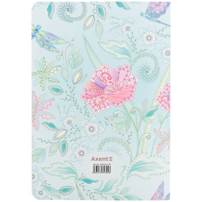 Книга записна Axent A5 TR Nature`s Melody 1, 80 аркушів клітинка (8700-20-A-TR) зображення 5