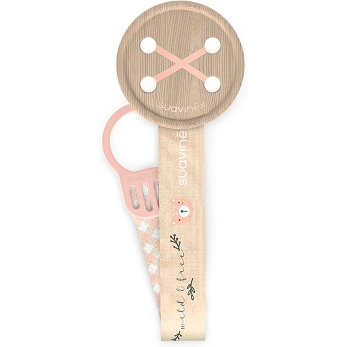 Кліпса для пустушок Suavinex Wild & Free, сіра (309130)